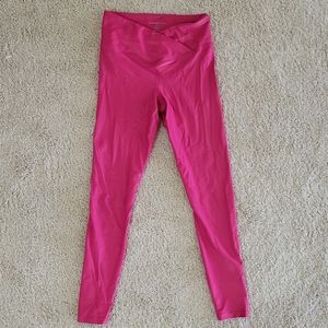 Carbon 38 hot pink, never worn but reposhed, crossover leggings